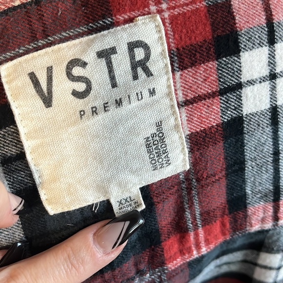 VSTR Premium Modern Nomads Wardrobe Mens Flannel Red Size XXL - Picture 5 of 6